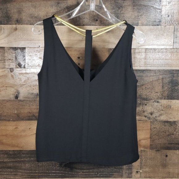 [BCBGMaxAzria] Nydia Silk V-neck Tank S - Picture 3 of 8